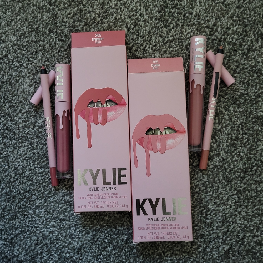 Kylie Cosmetics Liquid Lipstick & Lip Liner Duo - Rose/Mauve Shades